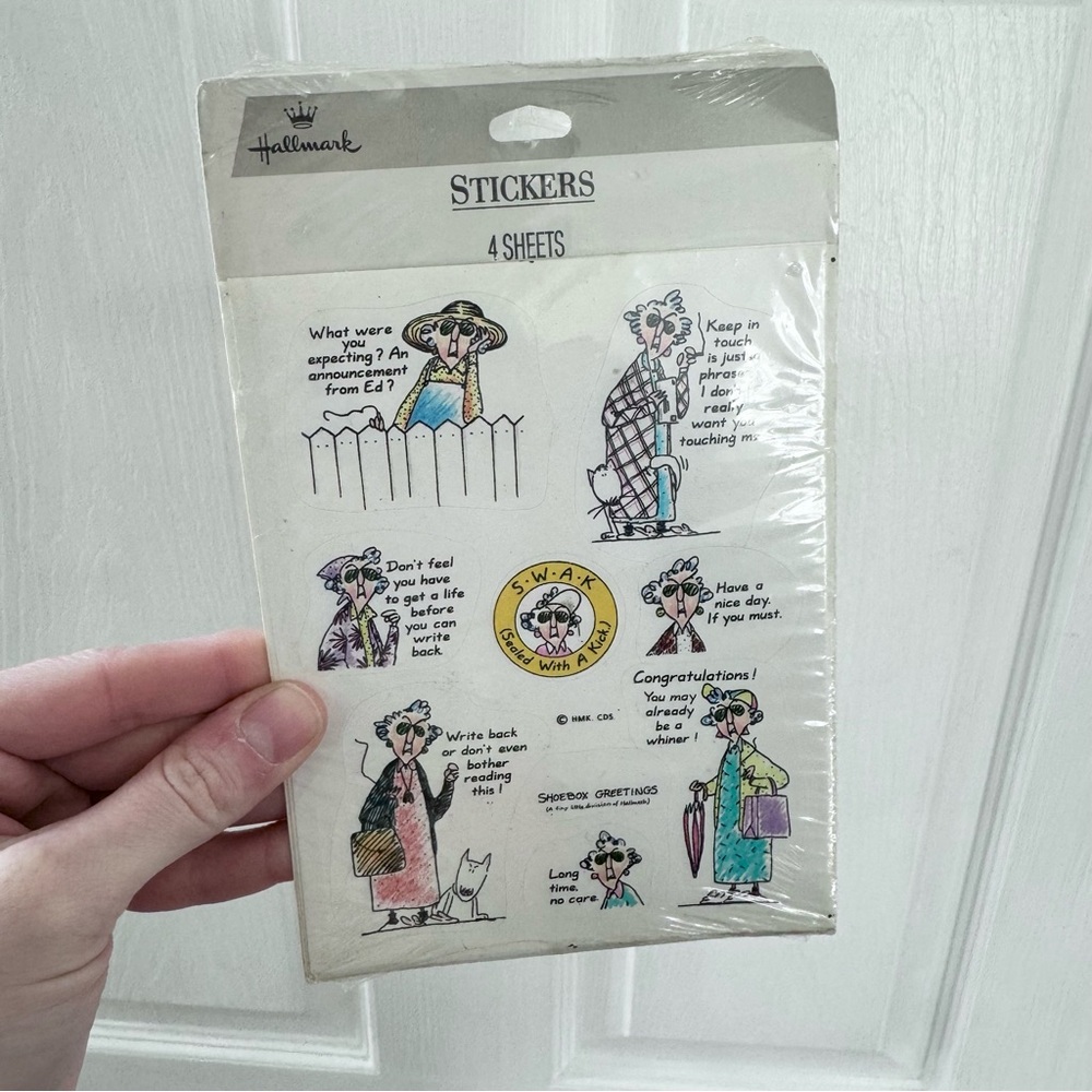 NIP Hallmark Maxine Humorous Stickers - 4 Sheets